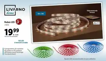 Lidl Livarno home ruban led offre