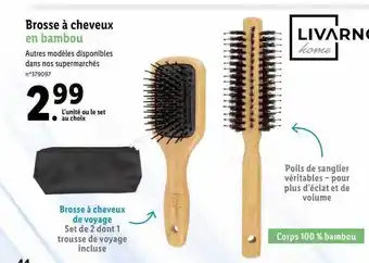 Lidl Livarno home brosse à cheveux offre