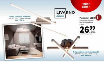 Lidl Livarno home plafonnier à led offre