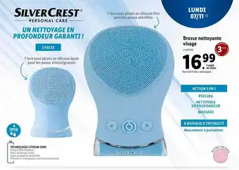 Lidl Silvercrest personal care broose nettoyante visage offre