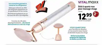 Lidl Vitalmaxx stick à quartz rose pour massage visage offre