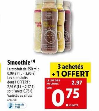 Lidl Smoothie offre