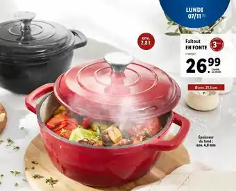 Lidl Faitout en fonte offre