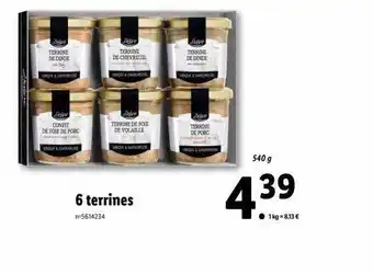 Lidl Deluxe 6 terrines offre