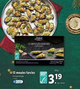 Lidl Deluxe 12 moules farcies offre
