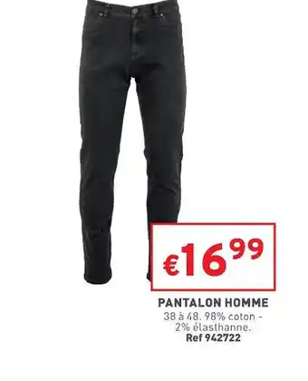 Trafic Pantalon homme offre