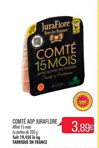 Match Comté aop juraflore offre