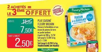 Match Plat cuisiné fleury michon offre