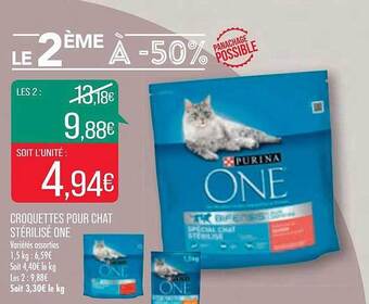 Match Croquettes pour chat stérilisé one offre