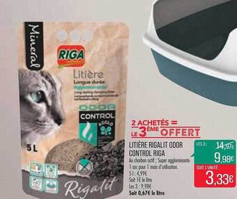 Match Litière rigalit odor control riga offre