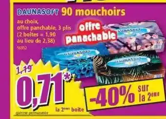 Norma 90 mouchoirs daunasoft offre