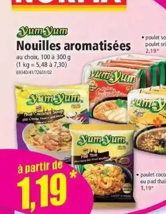 Norma Nouilles aromatisées yum yum offre