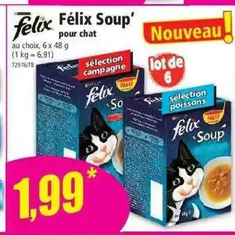 Norma Félix soup' pour chat félix offre