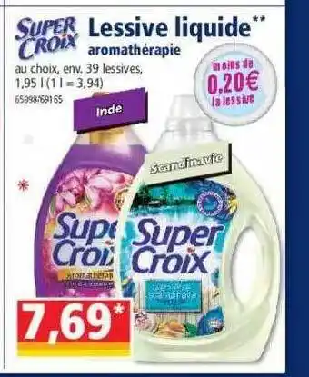 Lessive liquide aromathérapie super croix