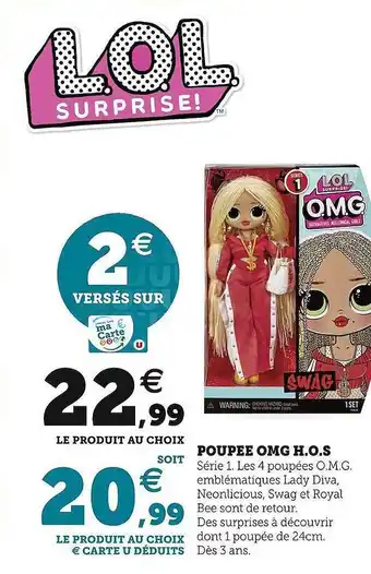 Hyper U Poupée omg h.o.s offre
