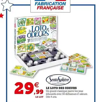 Hyper U Sentosphère le loto des odeurs offre