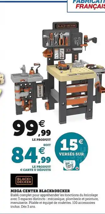 Hyper U Black+decker mega center offre