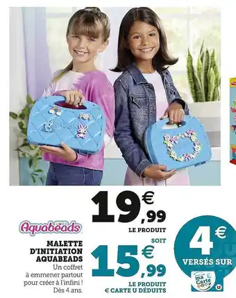 Hyper U Aquabéads malette d'initiation aquabeads offre