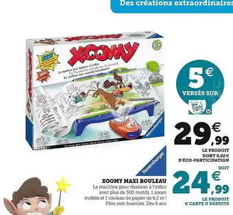 Hyper U Ravensburger xoomy maxi rouleau offre