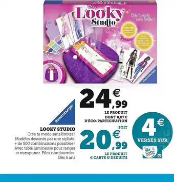 Hyper U Ravensburger looky studio offre
