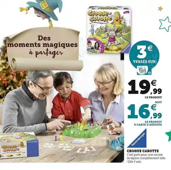 Hyper U Ravensburger croque carotte offre