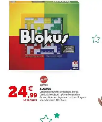 Hyper U Mattel games blokus offre