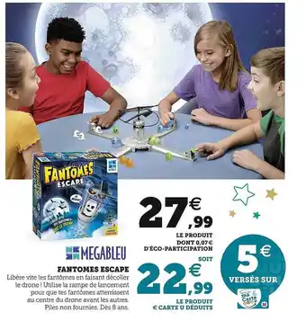 Hyper U Megableu fantômes escape offre