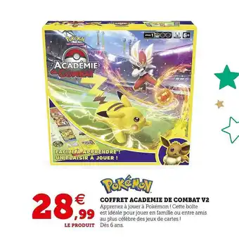 Hyper U Pokémon coffret académie de combat v2 offre