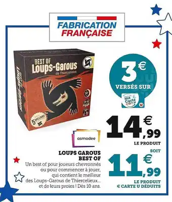 Hyper U Asmodee loups garous best of offre