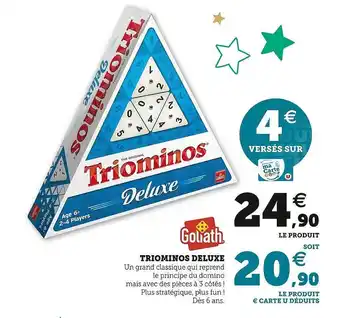 Hyper U Goliath triominos deluxe offre
