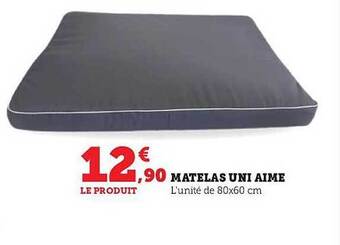 Hyper U Matelas uni aimé offre