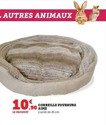 Corbeille fourrure aimé