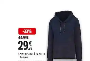 Intersport Sweat-shirt à capuche femme offre