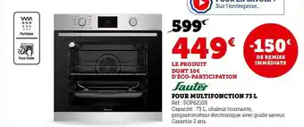 Hyper U Sauter four multifunction 73 l offre