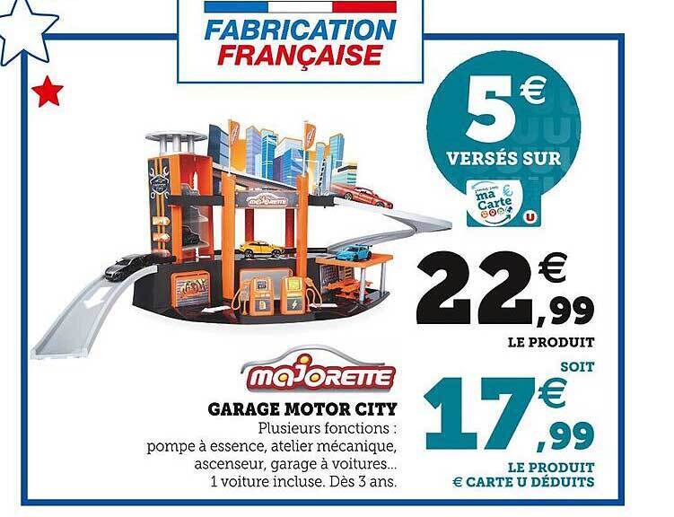 Promo Garage motor city majorette chez Super U