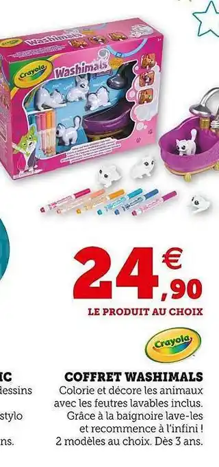 Coffert washimals crayola