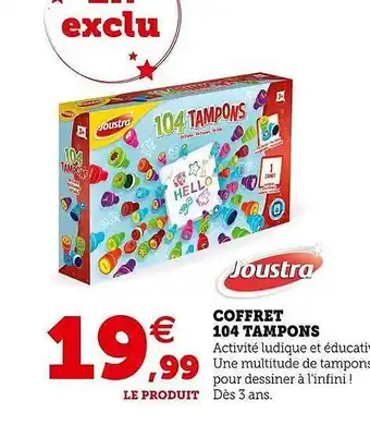 Super U Coffret 104 tampons soustra offre