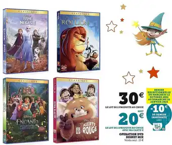 Super U Opération dvd disney mix offre