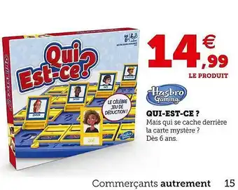 Super U Qui-est-ce? hasbro gaming offre