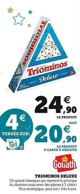 Super U Triominos deluxe goliath offre