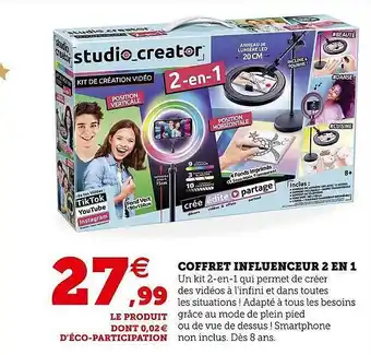 Super U Coffret influenceur 2 en 1 offre