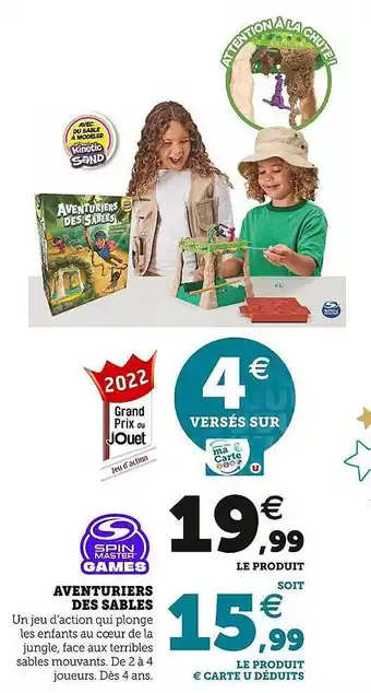 Aventuriers des sables spin master games