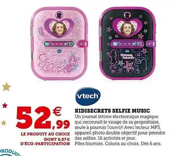 Kidisecrets selfie music vtech