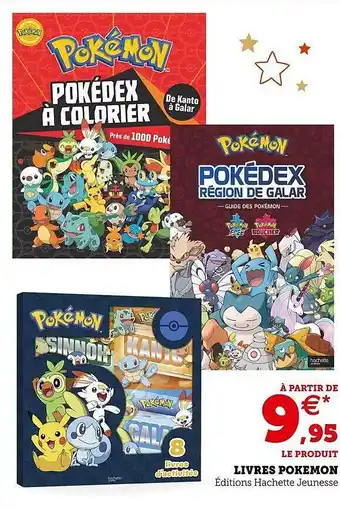 Super U Livres pokémon offre
