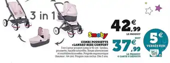Super U Combi poussette + landau bébé confort smoby offre