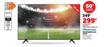 Super U Téléviseur led 4k 43 offre