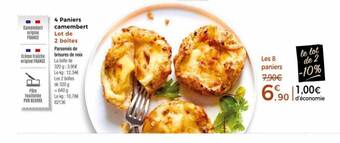 Thiriet 4 paniers camembert offre