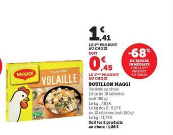 U Express Bouillon maggi offre