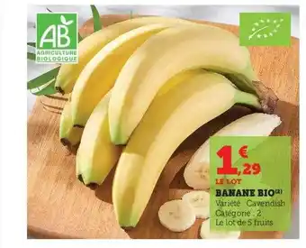 U Express Banane bio cavendish offre