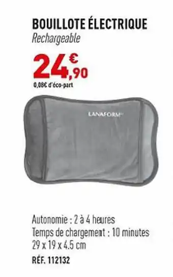 Bastide Bouillote électrique lanaform offre